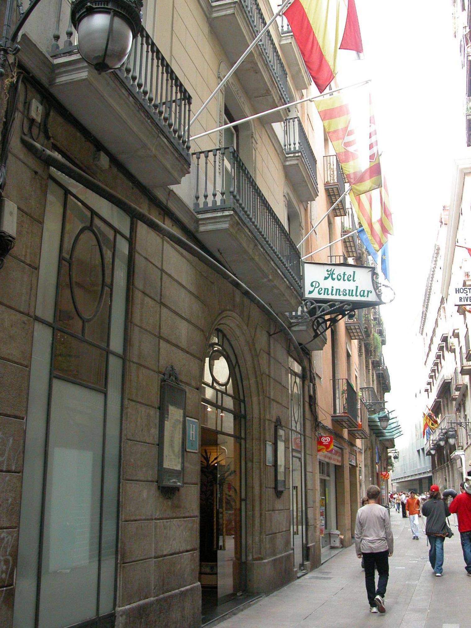 Hotel Peninsular Barcelona Exteriér fotografie